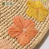 Lafite Straw Hat Handmade Hook Flower Bucket Hat Women'S Spring And Summer Breathable Sunshade Sunscreen Hat Supply