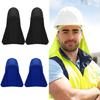 Elastic Helmet Sun Shade Liner 2Pcs Soft Polyester Neck Flap for Hard Hats Yard Work Cycling and Outdoor Travel Use