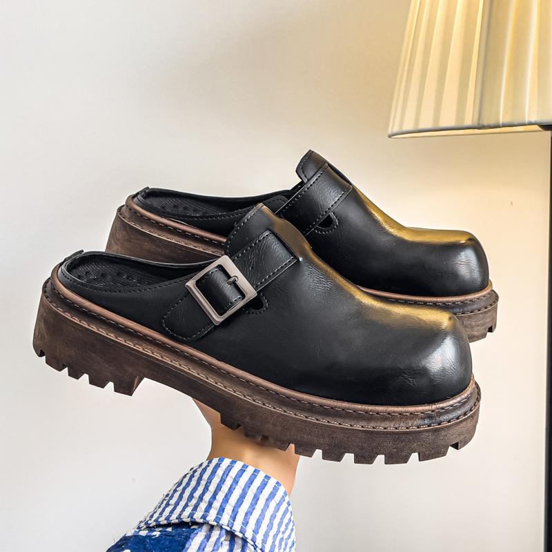 Fashion CYYTL Mens Slippers Summer Casual Shoes Leather Outdoor Beach Sandals Walking Slides Comfort Luxury Designer Lightweight Fashion