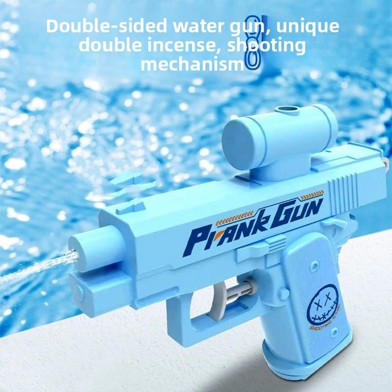 Non-Toxic Creative 2-Way Water Spray Gun Reverse Splash Toy For Prank Press Spray Squirt Gun Double Directional Water Gun Fun Outdoor Toy