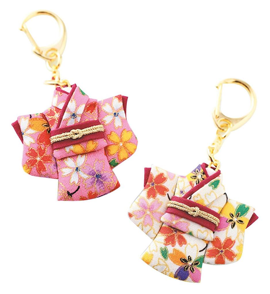 Panami Japanese Mini Kimono Keychain Kit Crafts Handmade Supplies No-Sew LH-97 &