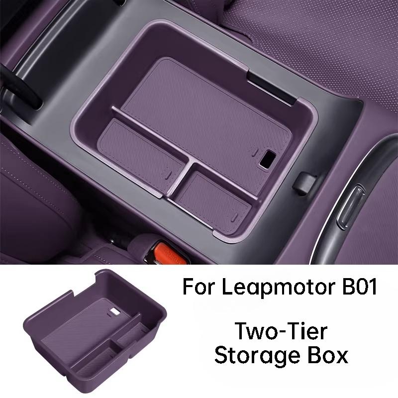 Για Leapmotor B10 B01 Lafa 5 Κεντρική Κονσόλα Υποβραχιόνιο Κουτί Αποθήκευσης Επέκταση Οργανωτής Αξεσουάρ Εσωτερικού Χώρου