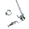 Wearable Fishing Passion Necklace Ring Miniature Reel Charm Rotation Experience Gift for Father's Day or Anniversaries