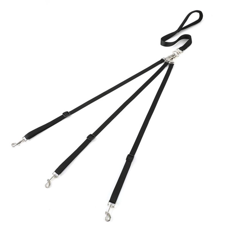 

Классический нейлоновый поводок для трех собак с тремя головками и одной тягой, с мягкой ручкой, не спутывается, поводок для прогулок с тремя путями для собак 3/2/1 средних и больших собак