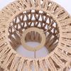Handmade Woven Simulated Rattan Hanging Lampshade for Rustic Vintage Home Decor Living Room Bedroom Restaurant