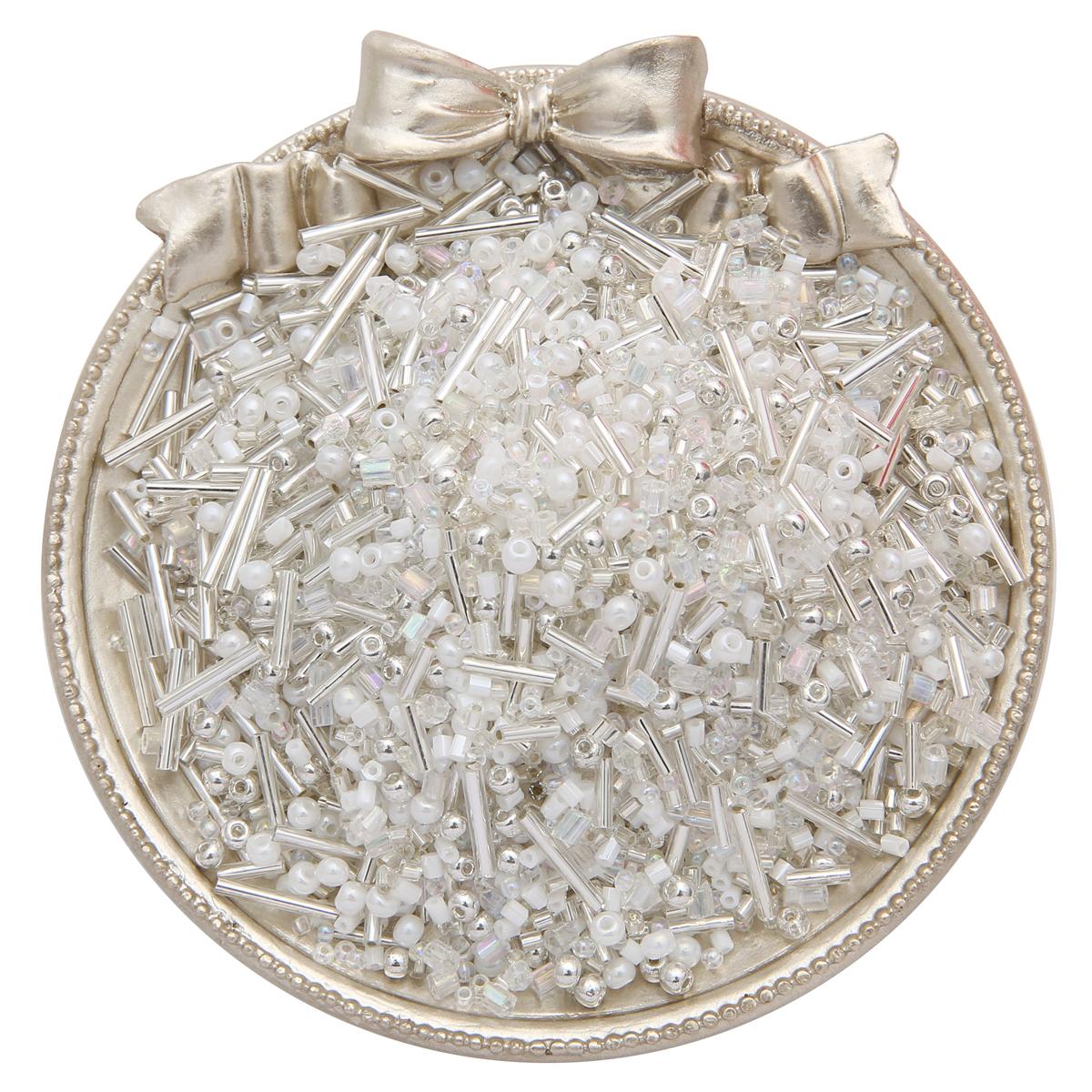 

20 г/пакет, 1,5-4,5 мм, смешанные нежные круглые стеклянные бусины-трубки, бусины для аксессуаров для одежды