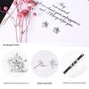 S925 Sterling Silver Snowflake Stud Earrings for Women - Korean Fashion Jewelry for Christmas