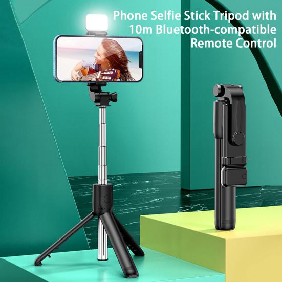 

Профессиональный складной анти-тряски Компактный мобильный телефон Selfie Tripod с 10 м Bluetooth-совместимыми аксессуарами для удаленного телефона