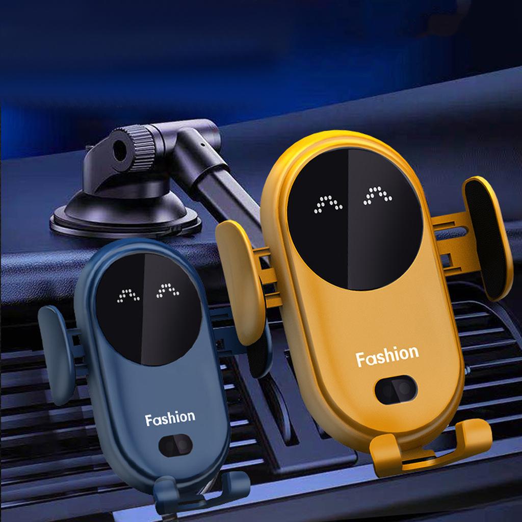 10W Samochodowa Ładowarka Bezprzewodowa Automatyczny Uchwyt Montażowy Uchwyt na Telefon z Uchwytem Przyssawkowym Czujnik Podczerwieni Automatyczne Zaciskanie Stojak na Telefon Komórkowy