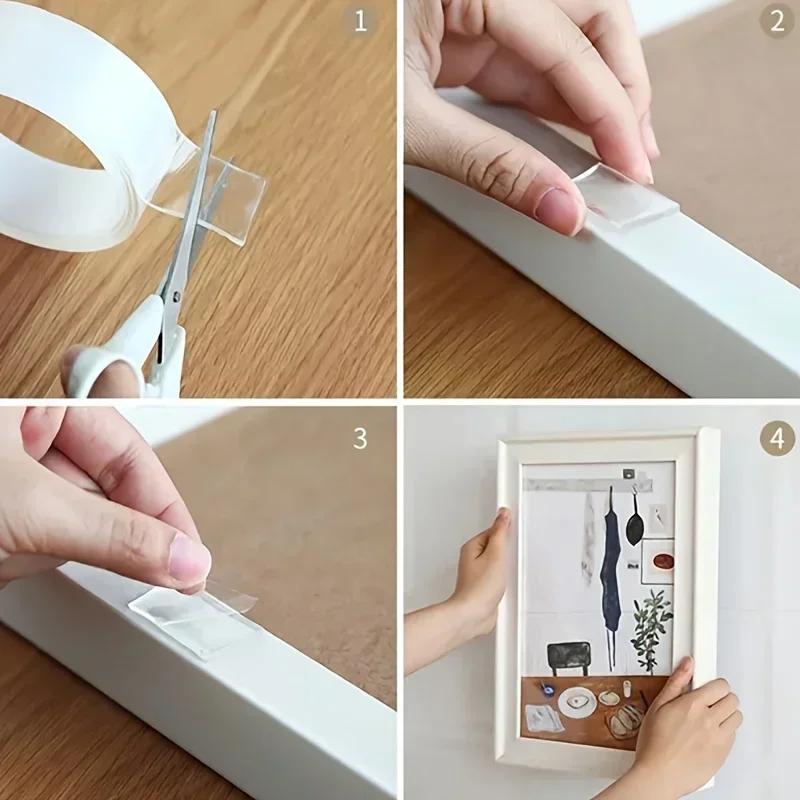 1/3/5m Nano Double Sided Tape Extra Strong Waterproof Sealing Tape Home Applian Traless for Bathroom Kitchen Sink Tap Gel