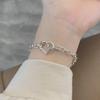 Summer Korean & Japanese Style Hollow Heart Bracelet - Light Luxury, Versatile Hand Jewelry