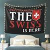 Tapiz con la Bandera de Suiza Suiza Colgante de Pared Decoración Estética para el Hogar Tapices para Habitación de Dormitorio
