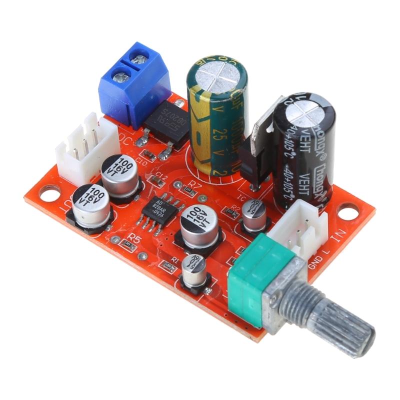AD828 Stereo Vorverstärker Leistungsverstärker Platine Vorverstärker Modul Stromversorgung DC 8-24V AC 5-16V Mikrofon Vorverstärker