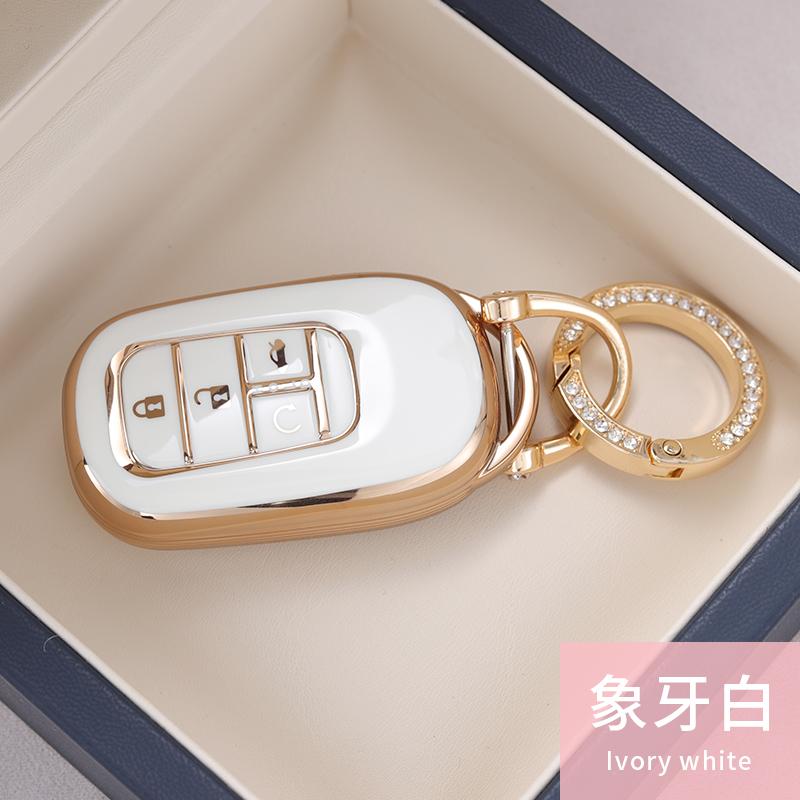 Styling Mouldings New TPU Car Remote Key Case Cover Protect Shell Bag For Honda 2021 2022 Accord Civic Pilot Freed CRV 4 Button