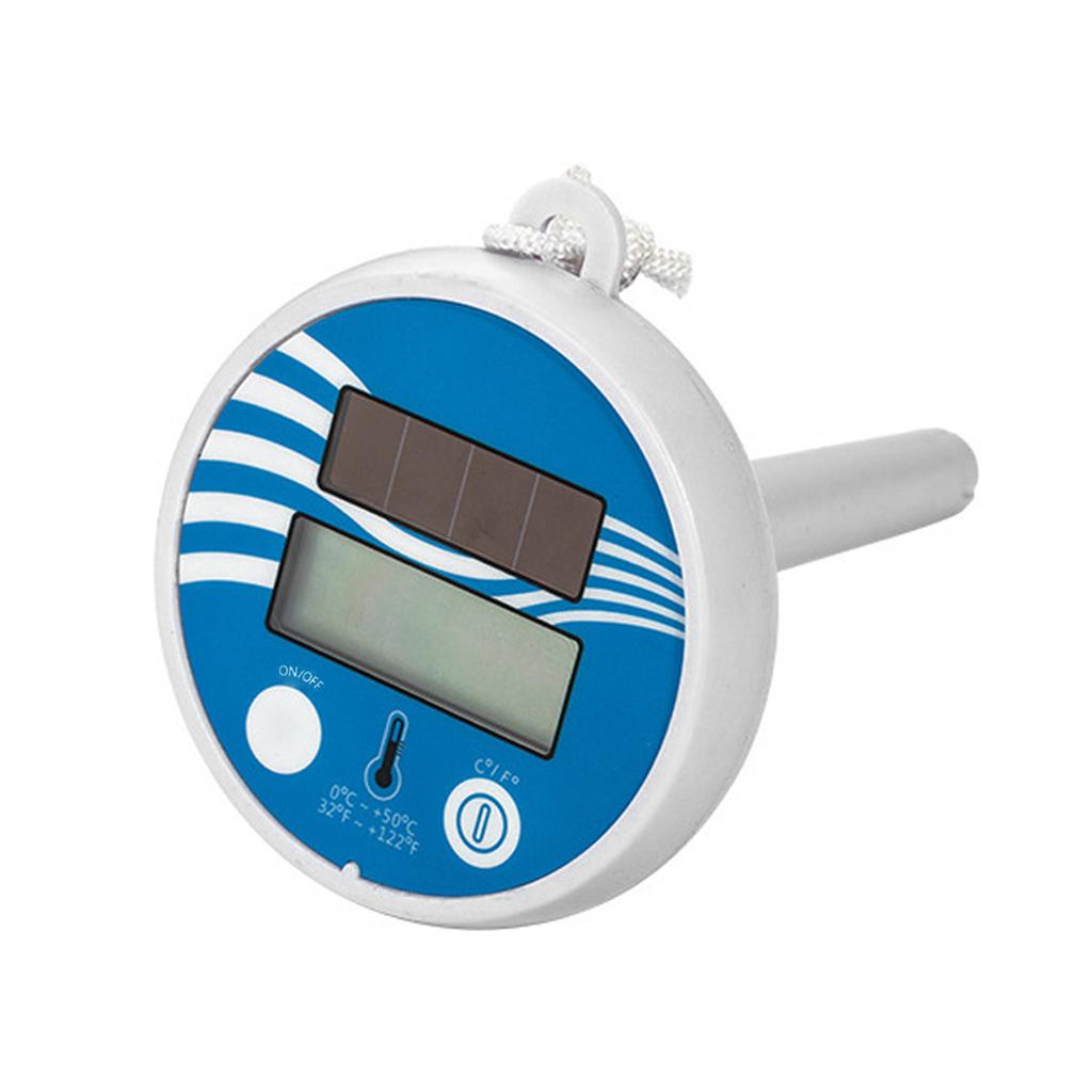 Solar Powered Wireless Pool Temperature Tester Swim Pond Tub Waterproof Digital LCD Display Floats Temperature Meter