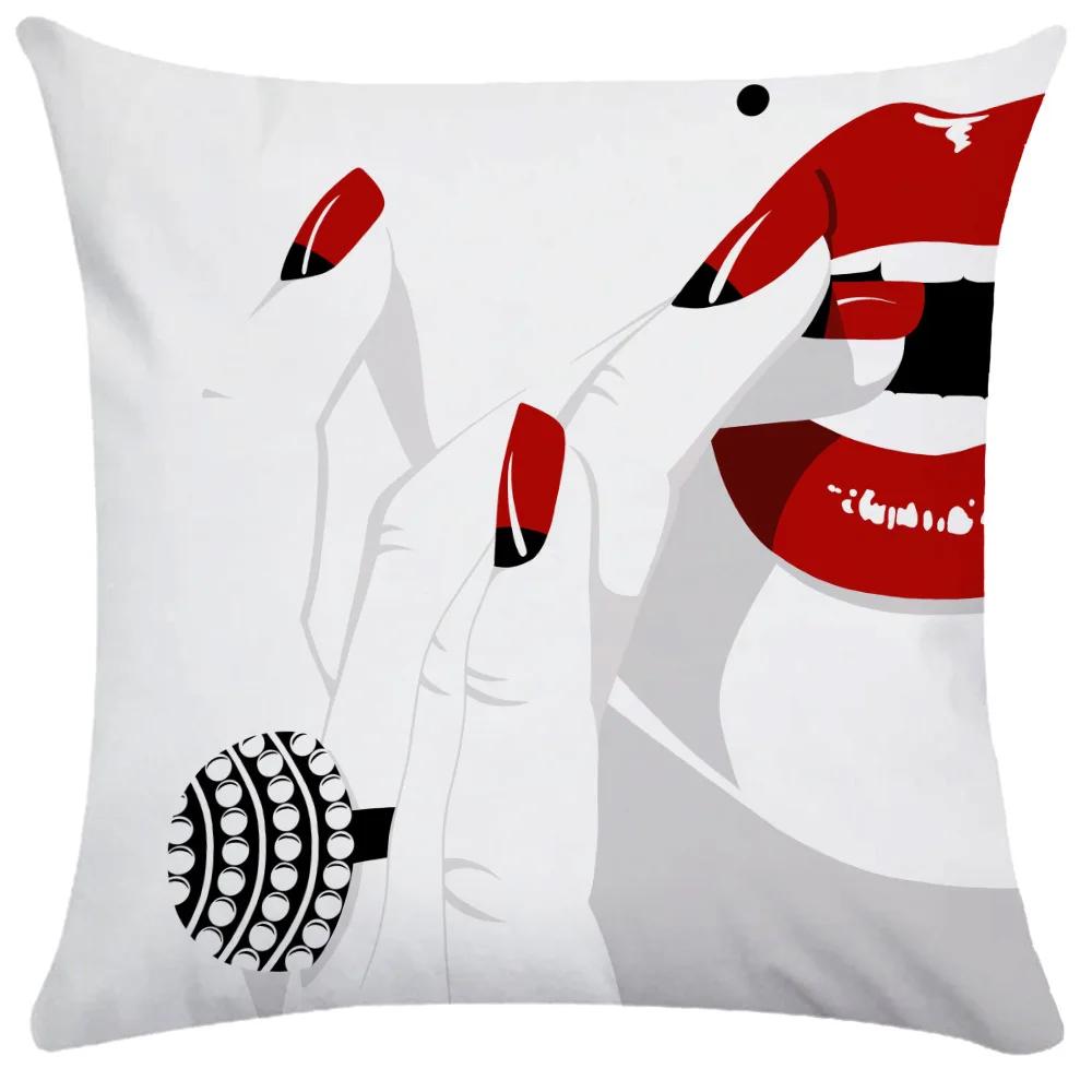 Home Decor Throw Pillow Covers Room Aesthetics Fashion Ladies   Double Bed Cushion