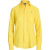 Polo Solid Logo Single-Breasted Long Sleeve Shirt Women Shirts Yellow WMPOSHTNDO20757730