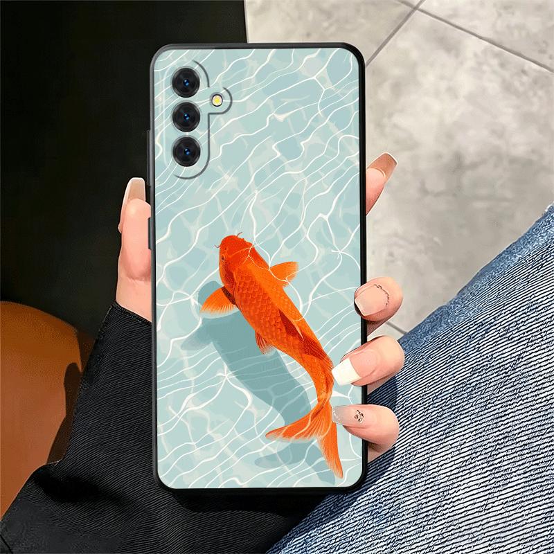 Golden Carp Lucky Koi Soft Phone Case for Samsung A17 A37 A57 A16 A26 A36 A56 A15 A25 A35 A55 A14 A24 A34 A54 A13 A23 A33 A53 A5