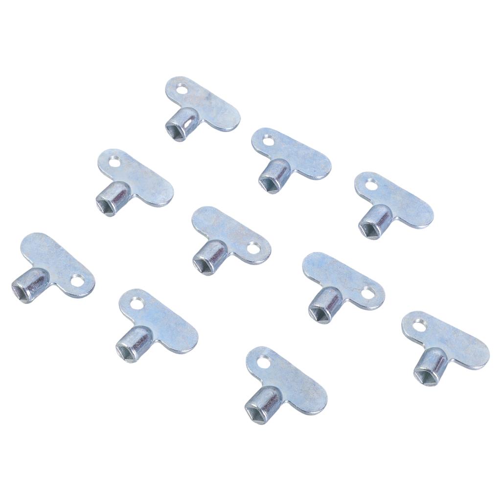 10Pcs Radiator Valve Key Heater Wrench Hand Tools Radiator Water Tap Plumbing Bleeder Key Exhaust Valve Key Enduring