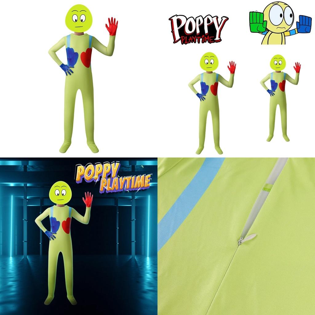 Poppy Playtime Der Spieler Cosplay Kostüm Overall Maske Für Kinder