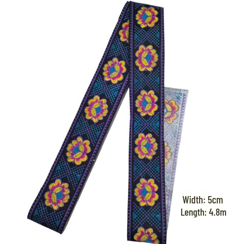 Ethnic Embroidery Lace Floral Accessories for Performance Clothing