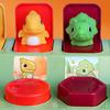 4 Mini-Dinosaurier Plastikbox Stoßfest Langlebig Dinosaurier Spielzeug Intellektuell Frühe Bildung Spielzeugkisten