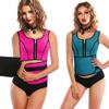 Female Zipper-Style Adjustable Neoprene Corset Sweat Absorbing Vest for Yoga Gym Running Fitness Weight Loss