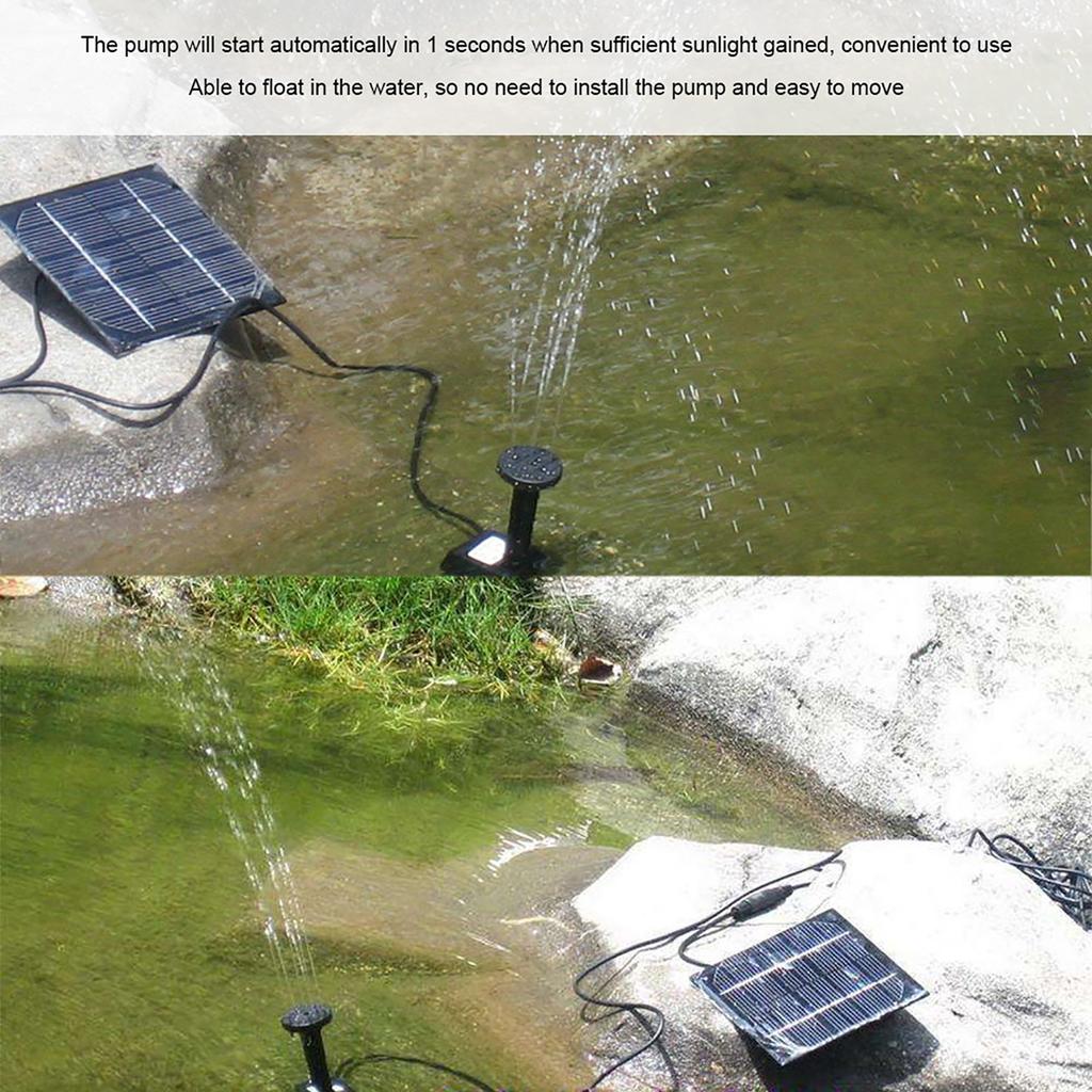 Solar Power Fountain Water Pump for Garden Pond Pool Fish Tank