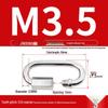 304 Stainless Steel Quick Link Carabiner Chain Connector with Maillon Lock