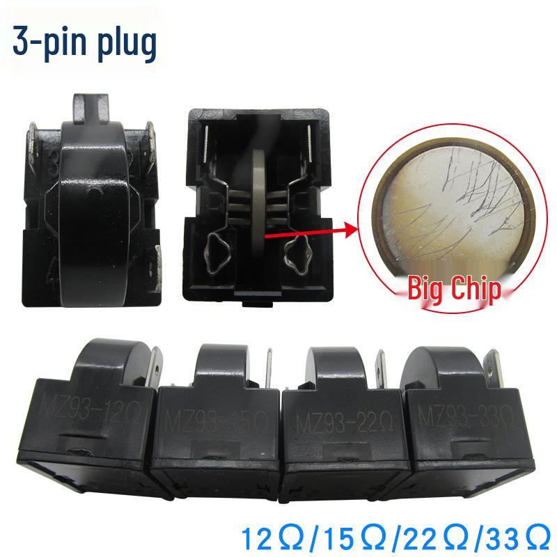 PTC Refrigerator Compressor Starter 3-Pin Protector for Large Chip Refrigeration