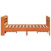 Vidaxl Bed Frame Without Mattress, Waxed Brown, 160X200 Cm, Solid Pine