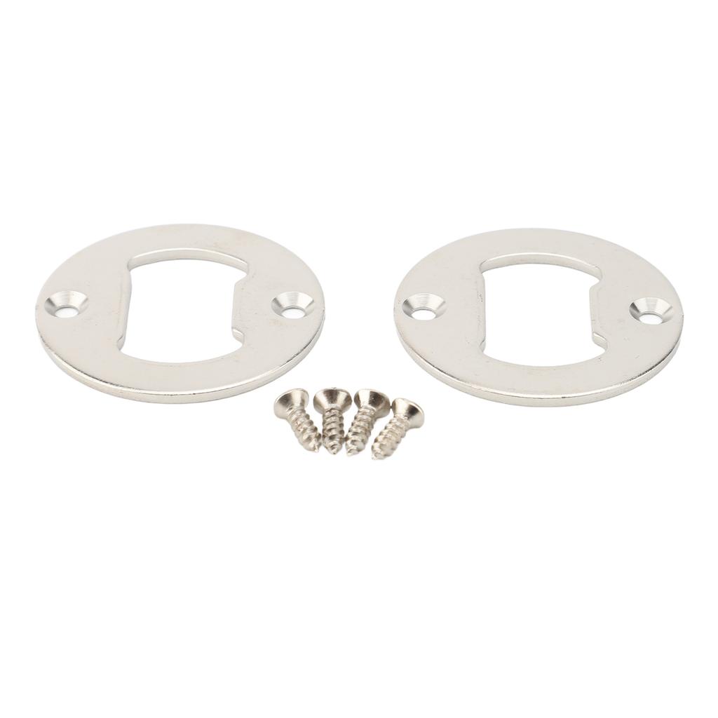 Bottle Opener Insert Wall Mount 1.75in Diameter Round Shape Metal Beer Bottle Opener Insert