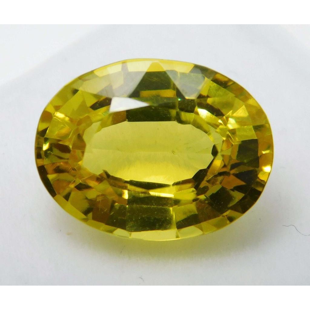8.12 Ct NATURAL Sapphire Yellow Oval Cut CERTIFIED Sapphire Rings Loose Gemstone