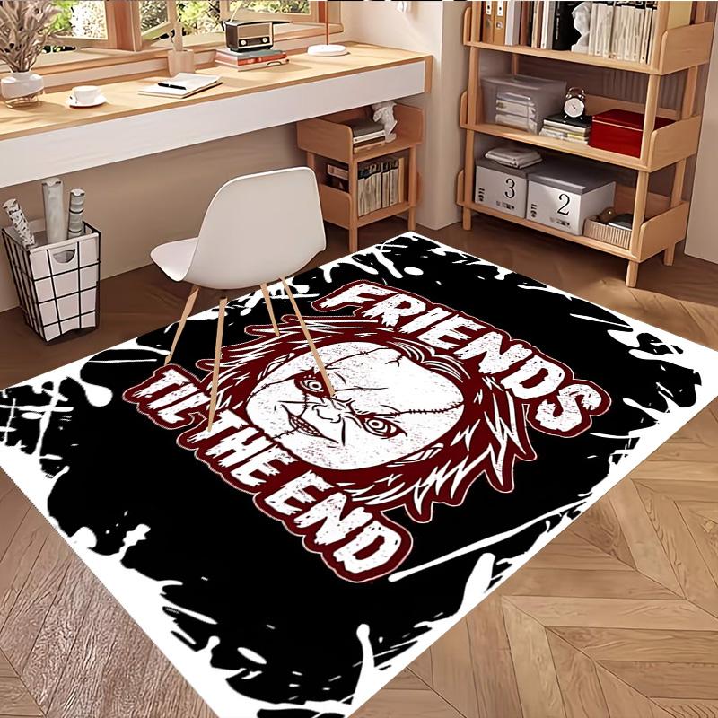 Bride of Chucky Print Rug, Washable Floor Carpet, For Entryway Dorm Laundry Room Office Study, Home Decor Birthday Christmas Gift