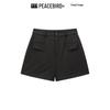 PEACEBIRD Women's High-Waist Wide-Leg A-Line Casual Shorts