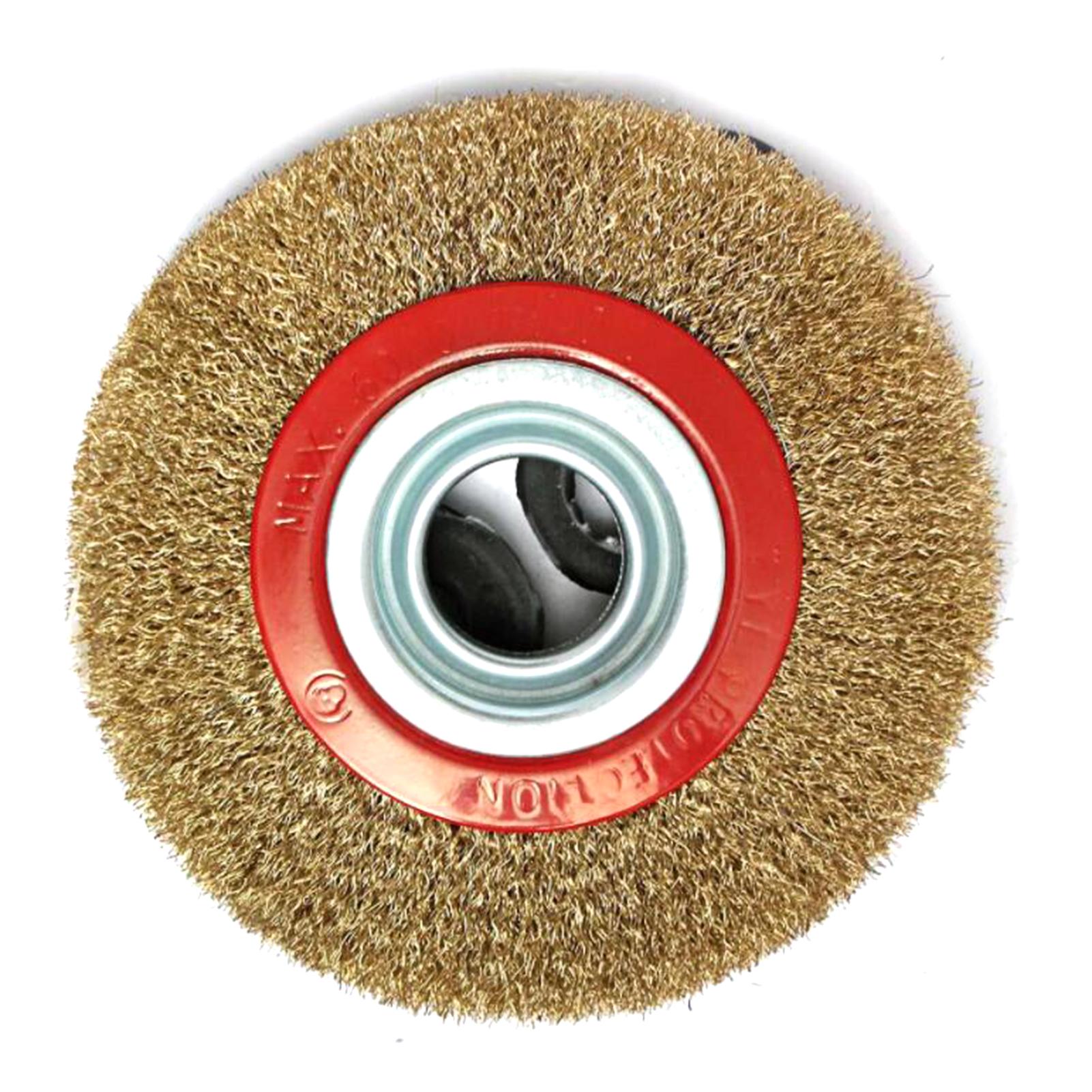 

6 Inch Wire Wheel Brush Stainless Steel for Bench Grinder Polishing Deburring Rust & Paint Removal Wire Brush Wheel for Drill