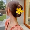 3.5cm/7cm Korea Women Flower Hair Claw Clips Sweet Girls Solid Crab Hair Claws Ponytail Hairpin Barrette Headwear Accessories