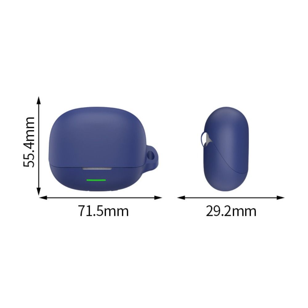 With Carabiner Earbuds Cover Silicone Headphone Protective Case for QCY MeloBuds N65