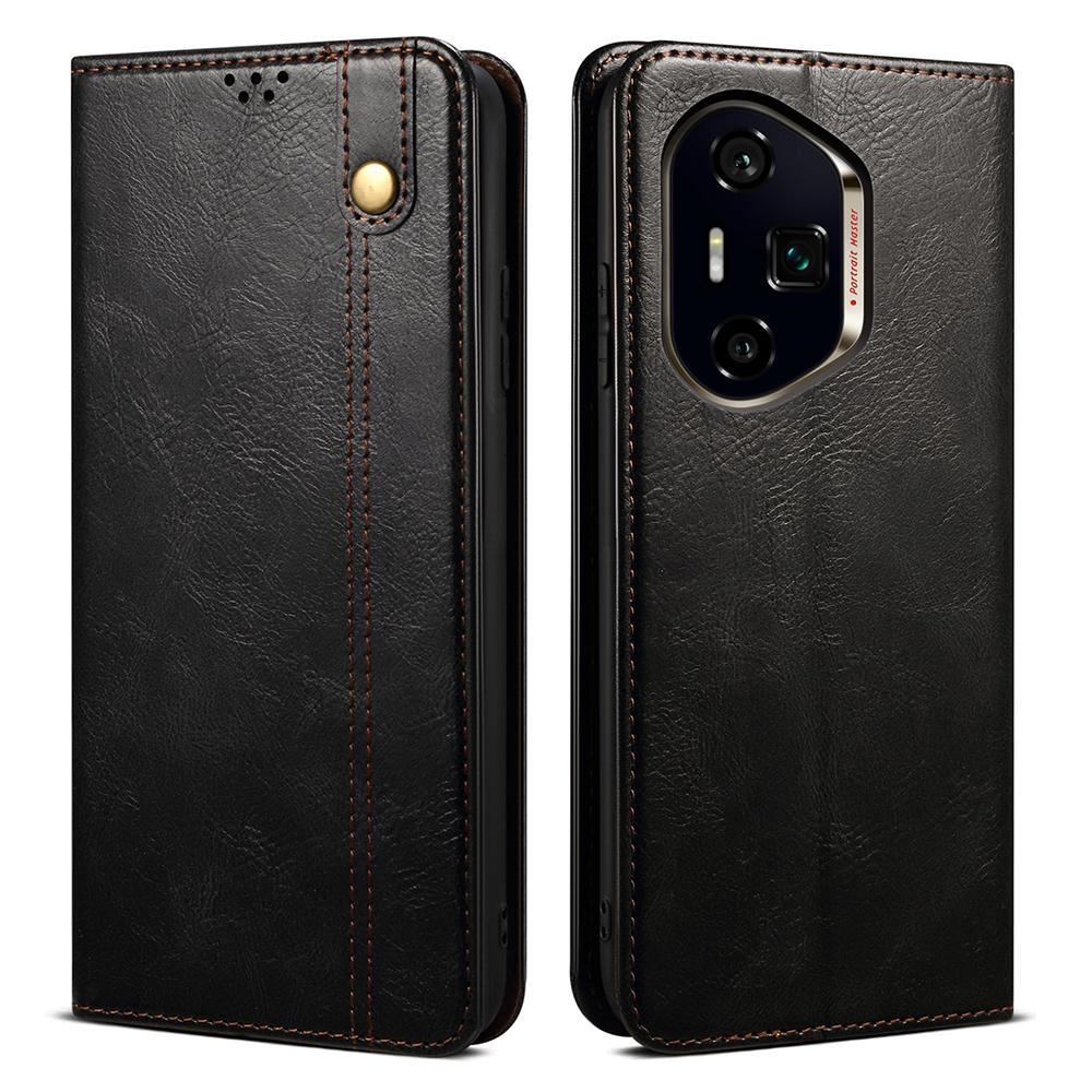 For Honor 400 Pro Case Crazy Horse Texture Waxy Leather Wallet Stand Phone Cover