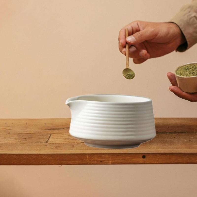 Large Capacity 500ML Ceramic Teas Bowl Home Office Teas Bowl For Traditional Matcha Preparation And Modern Kitchens