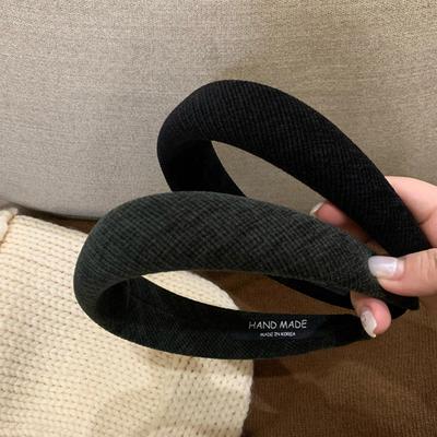 Koreanisches Garn Retro Breites Stirnband: Verbessert das Volumen am Oberkopf, lässt das Gesicht schmaler wirken, Komfortables & Vielseitiges Haaraccessoire
