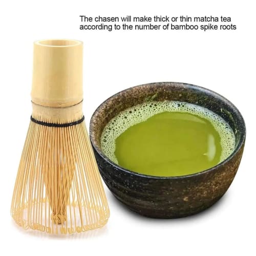 100-Stand Bamboo Chasen Whisk for Matcha Powder, a Traditional Craft for Tea Ceremony, Compact, Lightweight, Easy To Use, Quick Drying, and Reusable