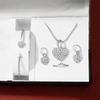 4Pcs/2Pcs Bracelet Necklace Ring Earring Set Suitable For Daily Clothing Matching