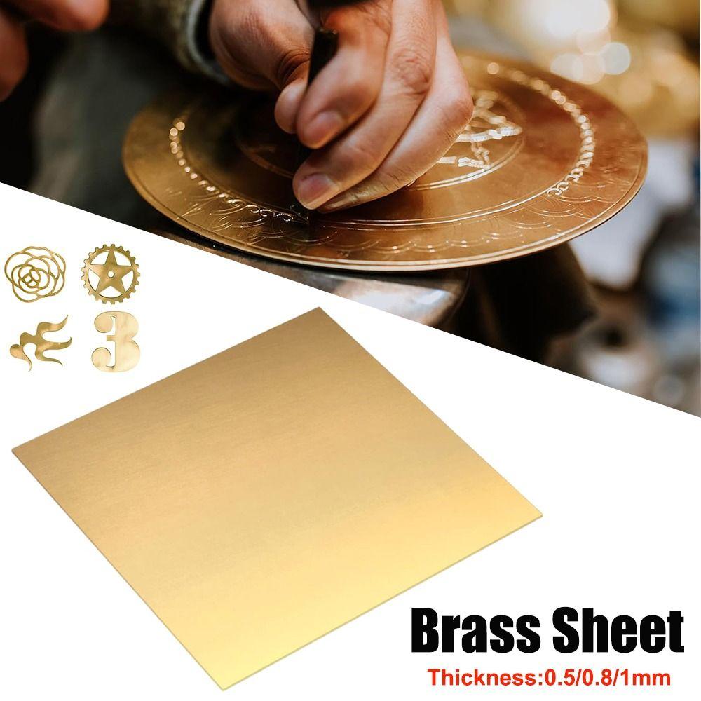 0.5mm 0.8mm 1mm Brass Plate Sheet Copper Cutting CNC Frame New Contruction Brass Pad