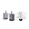 Heavy Duty Cabinet Leveling Foot Adjustable Support Leg Kitchen Wardrobe Storage Unit Zinc Plated Carbon Steel
