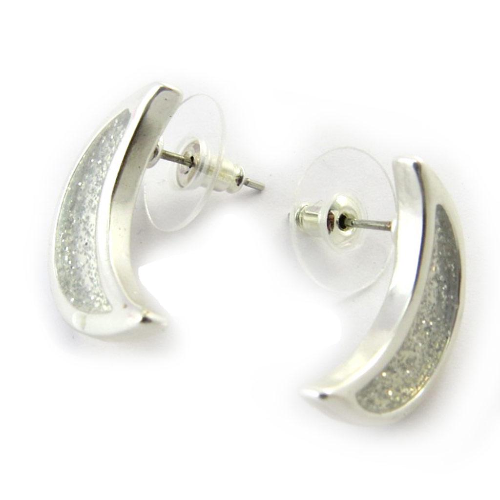 Dolce Vita [N3907] - Silver 'Pierrot' Designer Earrings