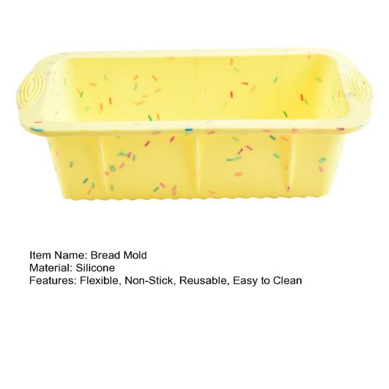 Silicone Loaf Pan Non-Stick Bread Cake Mold for Oven Microwave Freezer Flexible Baking Tool for Home Bakery