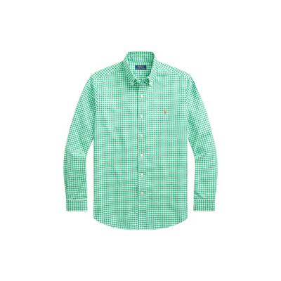Polo SS23 Kariertes Poloshirt Langarm Herrenhemden Grün MNPOWOV16822863-999