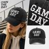 Unisex Retro Embroidered Letter Baseball Soft Casual Sun Hat for Men and Women
