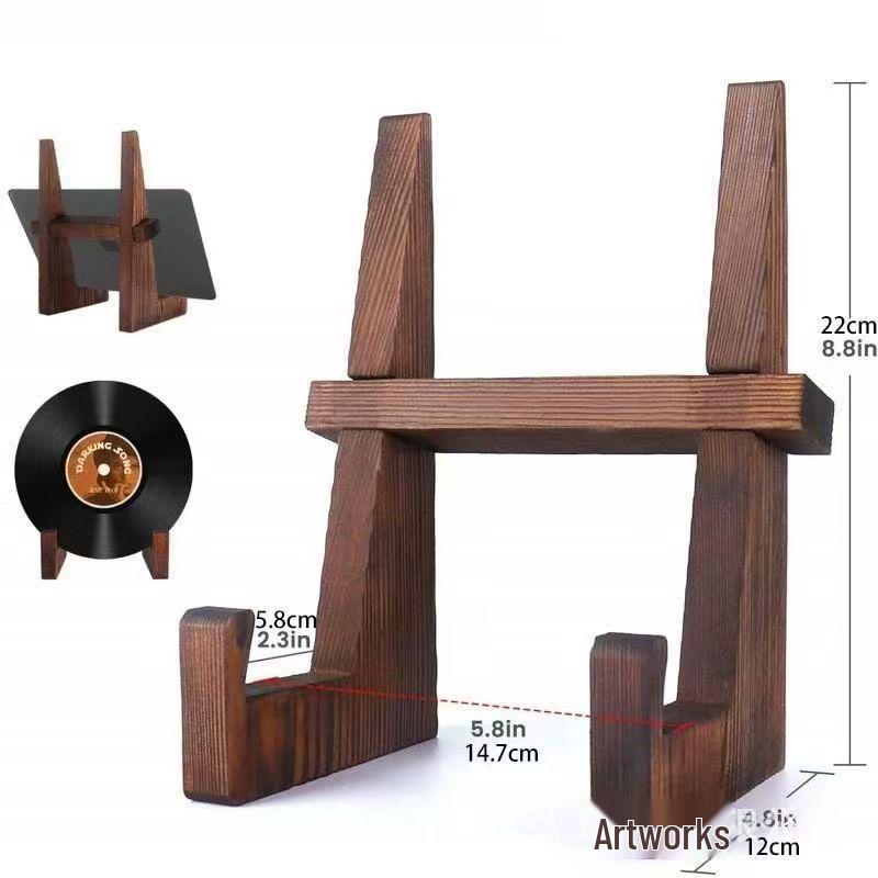 Solid Wood Desktop Picture Frame & Album Display Stand